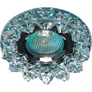 Светильник ИВО-50w 12в G5.3 хром с прозрачным стеклом