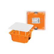 Распаячная коробка СП 92х92х45мм крышка пл. лапки IP20 инд. штрихкод TDM