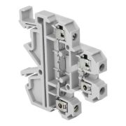 Клемма винтовая двухуровневая JXB 4 мм2 4 вывода серая EKF