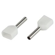 Наконечник-гильза с изолированным фланцем (упаковка 50 шт.) NO-225-96 (двойной) НШвИ(2) 0,5-8