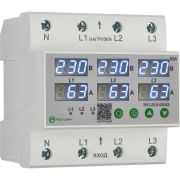 Реле контроля напряжения и тока 3L 400В AC 63А