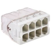 Клемма соединительная  8-контактная с пастой Elеctrodeel ED 772-208, сечение 0,5-2,5 мм2, 24А/450В (упаковка 100 штук)