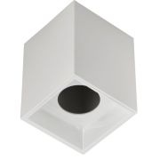 Светильник декоративный 4112 накладной потолочный под лампу GU10 белый пластик