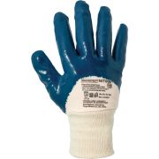 Перчатки защитные на х/б основе с облегченным частичным нитриловым покрытием с манжетой ArmProtect NIT006 р.9