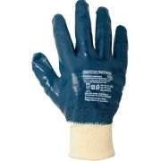 Перчатки защитные на х/б основе с облегченным полным нитриловым покрытием с манжетой ArmProtect NIT005 р.10