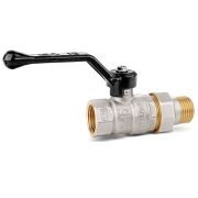 Кран шаровой со сгоном (американка) рычаг ВН Ду20 Ру40 (3/4')