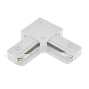 Коннектор угловой белый для шинопровода CAB1007