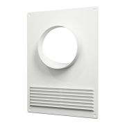 Площадка торцевая пластиковая с решеткой 180х250 фланец D125