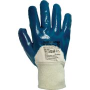 Перчатки защитные на х/б основе с частичным нитриловым покрытием с манжетой ArmProtect NIT003 р.10