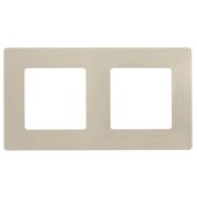 Рамка 2-местная слоновая кость ETIKA