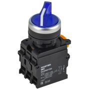 Переключатель с подсв. 2 полож. 1NO+1NC синий MASTER