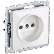 BRITE Розетка без заземления без защитных шторок 10А РС10-1-0-БрБ белый