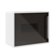 Щиток 8 мод настенный FRAME ЩРн-П-8, белый, с тонированной дверцей, с 2 шинами PEN на 6 и 8 отв. F08W1WD DKC