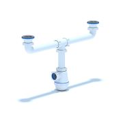 Сифон для мойки АНИ Грот 1 1/2'X40 двойной