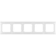 Рамка 5-местная белый VALENA