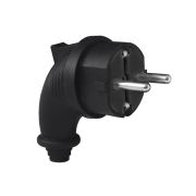 Вилка угловая c/з каучук 16 А 250 В IP44 еврослот