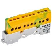 TEKFOR Шина PE земля изолированная на универсальном держателе 6х9-10-ЖЗ IEK