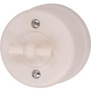 Выключатель Лизетта 1-кл., пластик, цвет Песочное золото