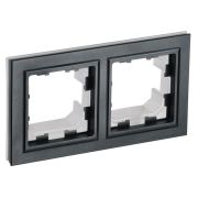 BRITE Рамка 2 поста IP44 РУ-2-БрЧ-44 черный