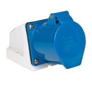 Розетка кабельная 32А 2Р+Е IP44 на поверхность 220В