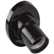 Патрон угловой настенный карболитовый Пкб27-04-К31 Е27 черный стикер на изделии