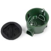 Коробка установочная 80-0560СКм безгалогенная (HF) 68х45 с саморезами и крышкой (8шт/уп)