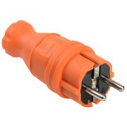 Вилка прямая ОМЕГА IP44 оранжевая ВБп3-1-0м