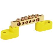 Шина PE земля на двух угловых изоляторах ШНИ-6х9-6-У2-Ж