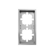 Рамка 2-мест. горизонт. ZIMA сер. матов. LEZARD 704-7400-147