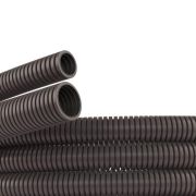 Труба гофрированная DN12мм ПВ-0 Dвн=12.2 мм Dнар=15.8 мм полиамид 6 темно-серая без протяжки