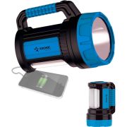 Фонарь-прожектор аккумуляторный, 7W LED + 20 SMD x 0,5 WLED, аккум. 4V 4Ah, 420Лм - 6 часов, 380Лм - 10 часа