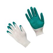 Перчатки трикотажные хб с одинарным латексным покрытием