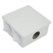 Распаячная коробка ОП 80х80х40мм, крышка, IP44, 6 вх. инд. штрихкод