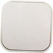 Выключатель 1-клавишный для открытой установки проходной 10А слоновая кость QUTEO