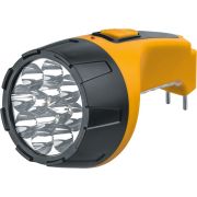 Фонарь светодиодный NPT-CP05-ACCU 12+10LED аккумуляторный с вилкой для зарядки пластик
