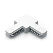 Коннектор для трековых шинопроводов AC 220В Белый IP20 угловой L-образный Track Gauss