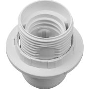 Патрон люстровый Е27 пластик с кольцом белый