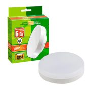 Лампа светодиодная LED 6Вт GX53 460Лм теплый матовый ECO