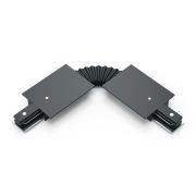 Коннектор для встраиваемых трековых шинопроводов AC 220В Черный IP20 гибкий (I) Track Gauss