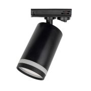 Светильник светодиодный трековый на шинопровод ДПО GX10  PTR 38 GU10 BL 230V IP20 без лампы черный корпус
