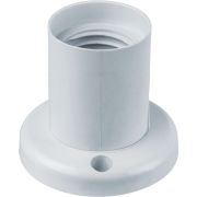 Патрон потолочный прямой Е27 пластиковый белый