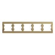 GLOSSA Рамка горизонтальная 5 постов титан