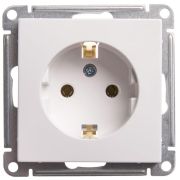 W59 Розетка с заземлением без шторок, 16А, механизм, белый