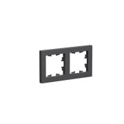 ATLASDESIGN 2-постовая РАМКА, универсальная, БАЗАЛЬТ