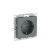 ATLASDESIGN РОЗЕТКА с заземлением со шторками, 16А, быстрозажимные клеммы, ГРИФЕЛЬ