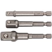 Адаптеры под головки с хвостовика под биты набор 3 штCrV