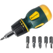 Набор: реверсивная отвертка с битами 6 шт Kompakt-6