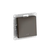 ATLASDESIGN 1-клавишный ПЕРЕКЛЮЧАТЕЛЬ с подсветкой, сх.6а, 10АХ, быстрозажимные клеммы, МОККО