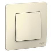 BLANCA скрытой установки одноклавишный выключатель (cх.1), 10A, 250B, молочный