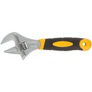 Ключ разводной ''Гранд'', CrV, узкие губки, шкала, увеличенный захват, прорезиненная ручка 200 мм (40 мм)